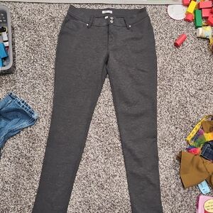 Vanity Women's Charcoal Skinny. Faux pockets. Have some stretch